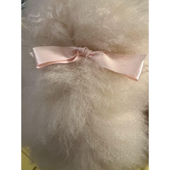 Sheepskin Dog plush Bag Handcrafted In New Zealand Sheep Wool Shearling 15x9” - Picture 3 of 13